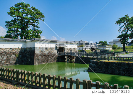 神奈川県　小田原城　住吉橋と銅門枡形内仕切門 131440136