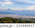 静岡県から見える夕焼けの富士山 131440417