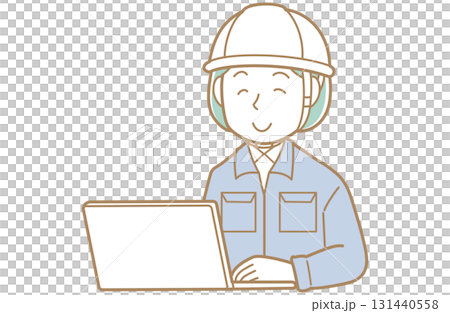 一名身穿工作服、戴著頭盔的婦女看著電腦螢幕的插圖 一名身穿工作服、戴著頭盔的婦女看著電腦螢幕的插圖 131440558