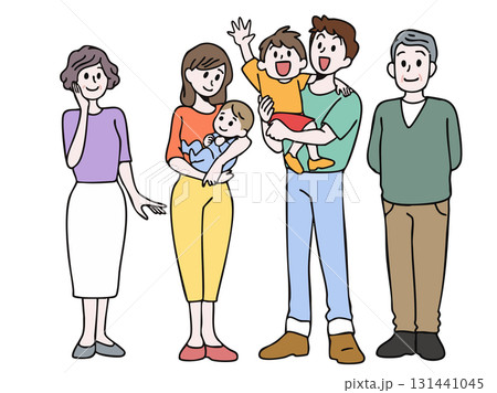 いろんな世代の家族 いろんな世代の家族 131441045