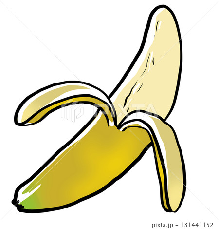 黄色いバナナのイラスト 131441152