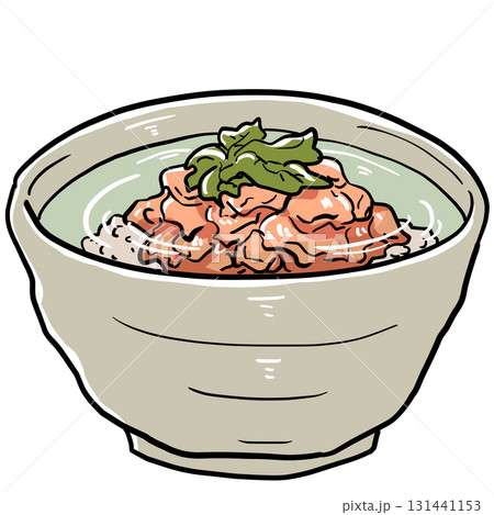 ぶぶ漬けのイラスト 131441153