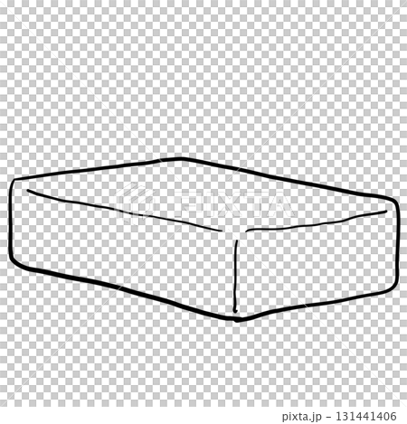 シンプルなバターの線画 131441406