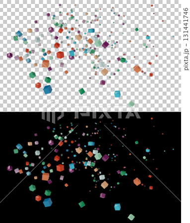 Background material: A collection of 10 colorful squares 131441746