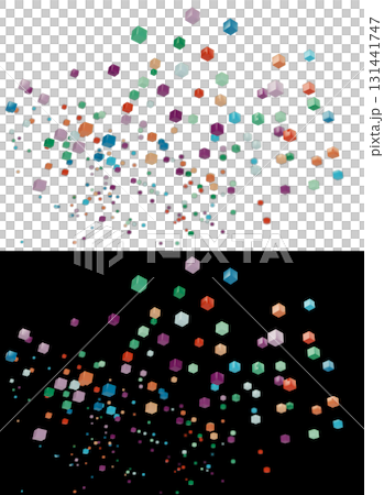 背景材料：彩色方形集合9 131441747