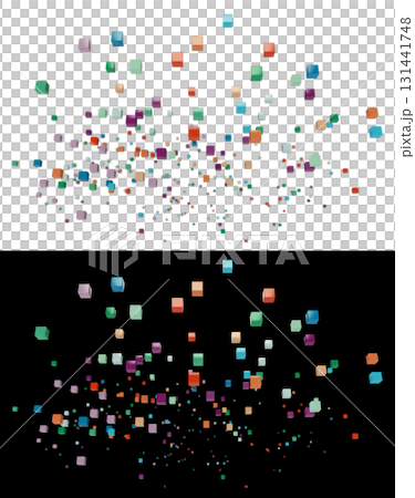 Background material: Colorful square collection 8 Background material: Colorful square collection 8 131441748