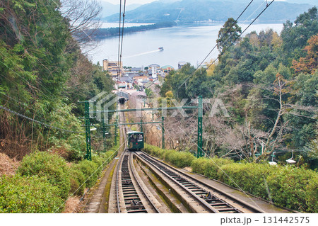 天橋立傘松公園  天橋立ケーブルカーからの風景（京都府宮津市） 131442575