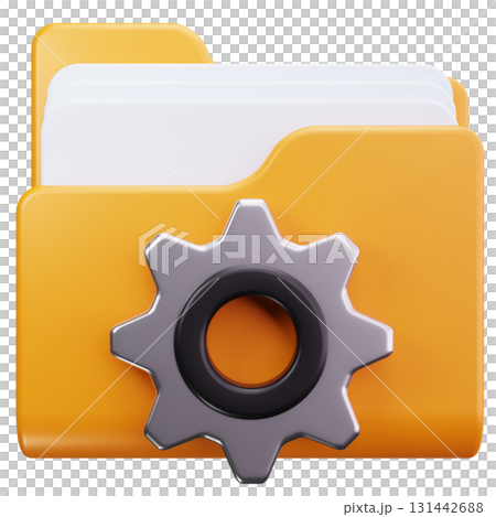 Folder with Gear Coding 131442688