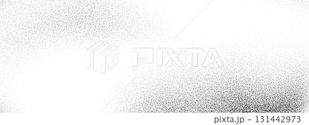 Black dotted grain gradient texture. Stippled sandy grit overlay. Grunge sprayed noise background. Rough distressed dotwork backdrop with dust, particles, speckles. Vector subtle speck wallpaper Black dotted grain gradient texture. Stippled sandy grit overlay. Grunge sprayed noise background. Rough distressed dotwork backdrop with dust, particles, speckles. Vector subtle speck wallpaper 131442973