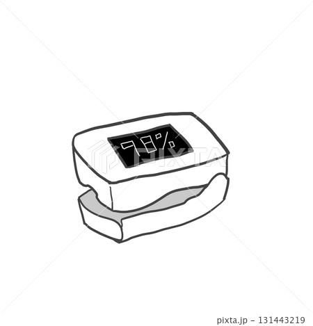 パルスオキシメーターのイラスト 131443219
