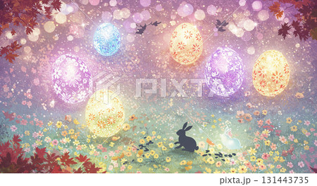 イースターの幻想的なデジタルアート 131443735