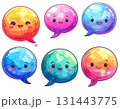 かわいいカラフルなイラスト 131443775