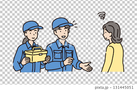 作業スタッフ　水道　業者　修理 131445051