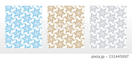 Set of abstract geometric patterns. Seamless vector backgrounds. Colored ornaments Graphic modern patterns Simple lattice graphic design 131445097