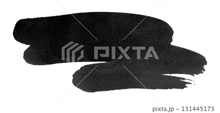black watercolor background. Artistic hand paint. Isolated on transparent background. black watercolor background. Artistic hand paint. Isolated on transparent background. 131445173