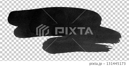 black watercolor background. Artistic hand paint. Isolated on transparent background. black watercolor background. Artistic hand paint. Isolated on transparent background. 131445173