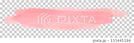 pink watercolor background. Artistic hand paint. Isolated on transparent background. 131445184