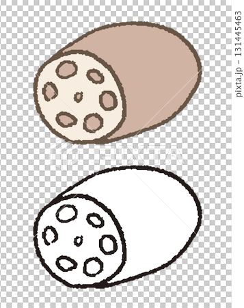 手描きのれんこん 手描きのれんこん 131445463