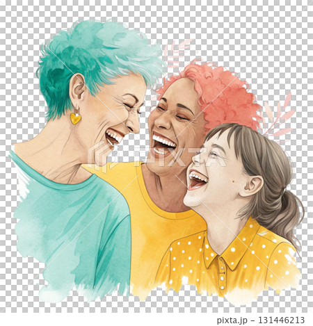 My family and togetherness white background 131446213