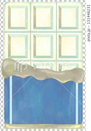 板チョコのイラスト ホワイトチョコ 131446231