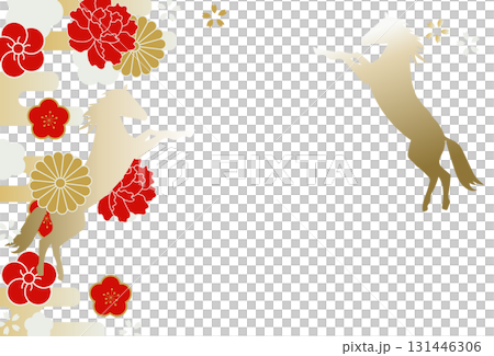 2026年年新年賀卡材料 131446306