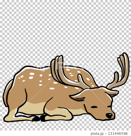一隻軟弱的鹿的插圖 131446596