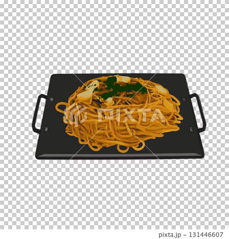 祭りや縁日や文化祭や屋台の鉄板の焼きそば 祭りや縁日や文化祭や屋台の鉄板の焼きそば 131446607