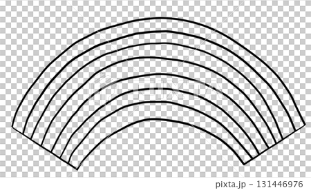 簡單的彩虹線描 131446976
