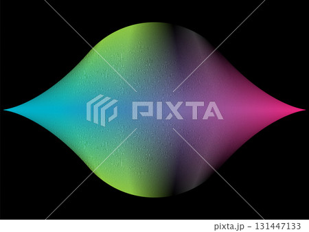 Abstract bright glossy liquid gradient geometric shape with grainy noise abstract background 131447133
