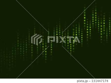Abstract green neon growing financial graph chart background 131447174