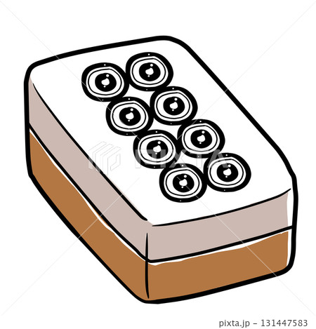 リアルな麻雀牌のイラスト 131447583