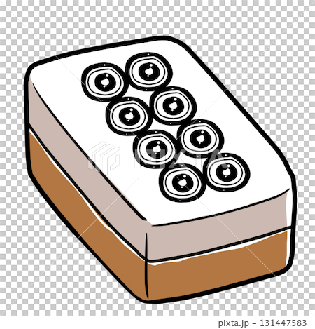 リアルな麻雀牌のイラスト 131447583