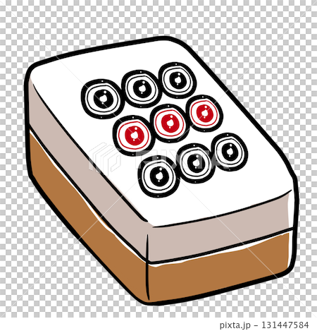 リアルな麻雀牌のイラスト 131447584