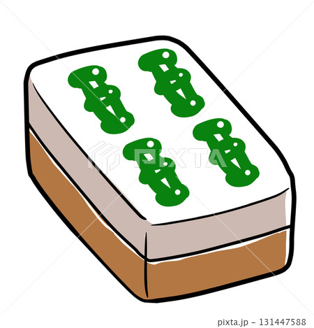 リアルな麻雀牌のイラスト 131447588