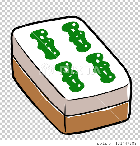 リアルな麻雀牌のイラスト 131447588