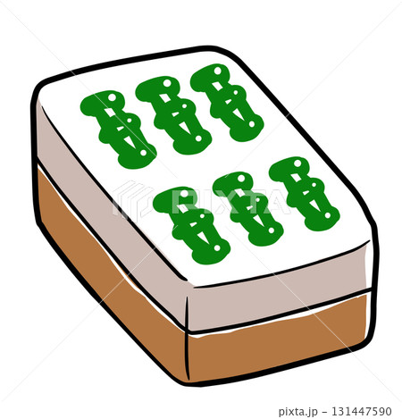 リアルな麻雀牌のイラスト 131447590