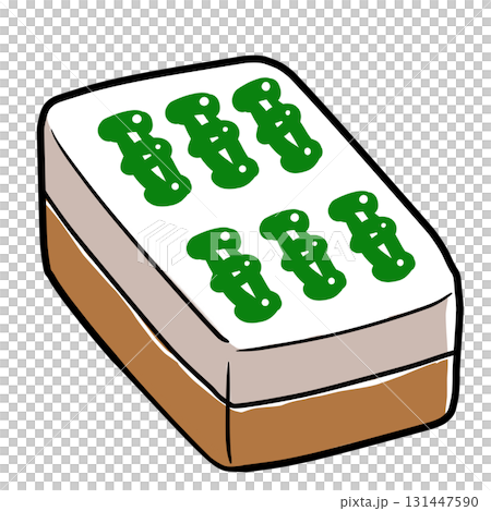 リアルな麻雀牌のイラスト 131447590