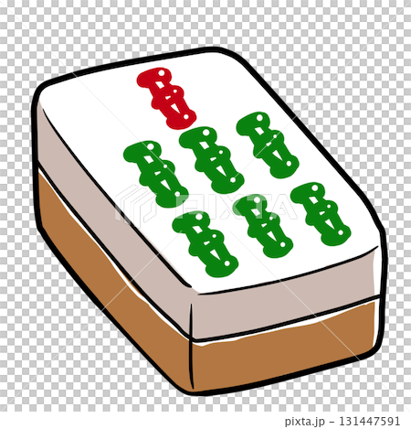 リアルな麻雀牌のイラスト 131447591