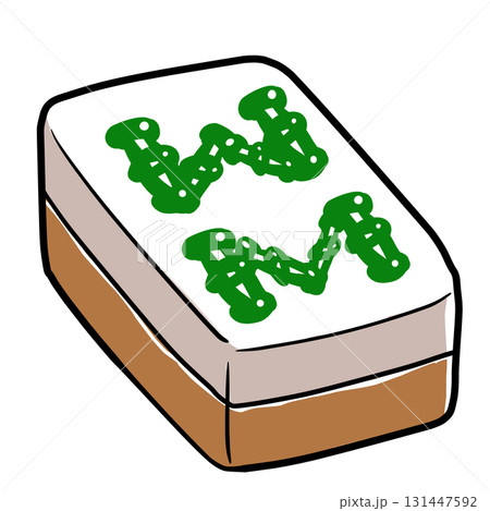 リアルな麻雀牌のイラスト 131447592