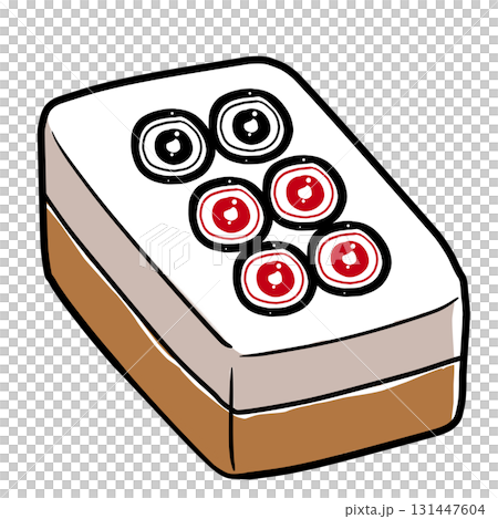 リアルな麻雀牌のイラスト 131447604