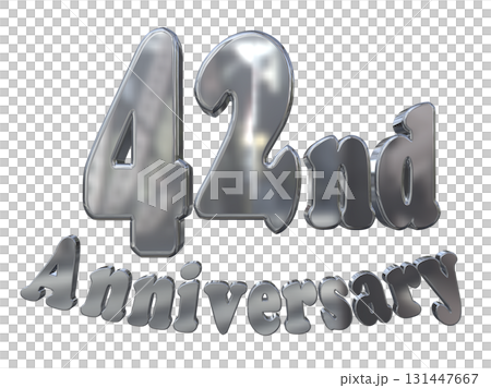 3DCG文字「42nd Anniversary/42周年マークキラキラ」 3DCG文字「42nd Anniversary/42周年マークキラキラ」 131447667
