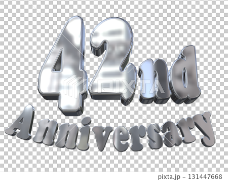 3DCG文字「42nd Anniversary/42周年マークキラキラ」 3DCG文字「42nd Anniversary/42周年マークキラキラ」 131447668