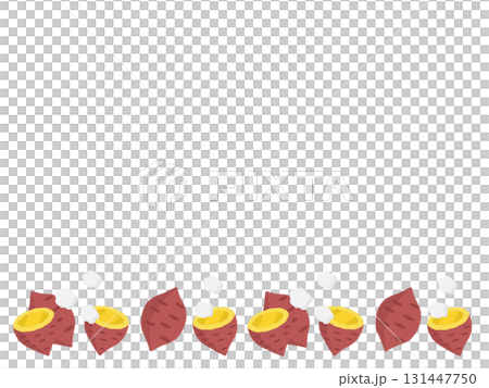 Sweet potato frame illustration Sweet potato frame illustration 131447750
