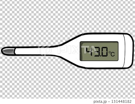 一個簡單的溫度計的插圖 131448182