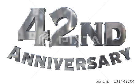 3DCG文字「42nd Anniversary/42周年マークキラキラ」 3DCG文字「42nd Anniversary/42周年マークキラキラ」 131448204