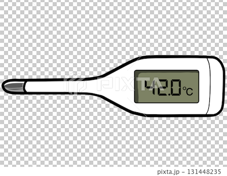 一個簡單的溫度計的插圖 一個簡單的溫度計的插圖 131448235