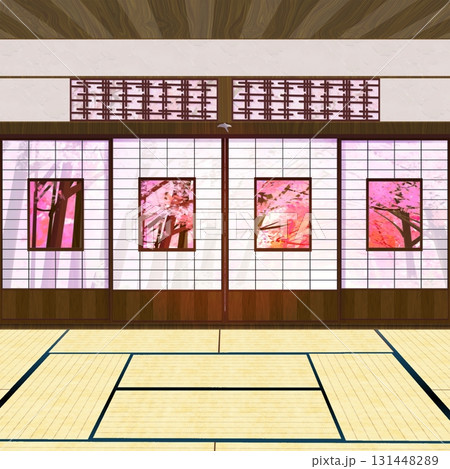 桜のある和室 131448289