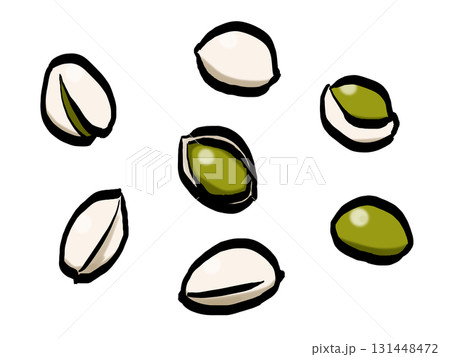 銀杏のイラスト （筆タッチ・イチョウ） シンプル 131448472