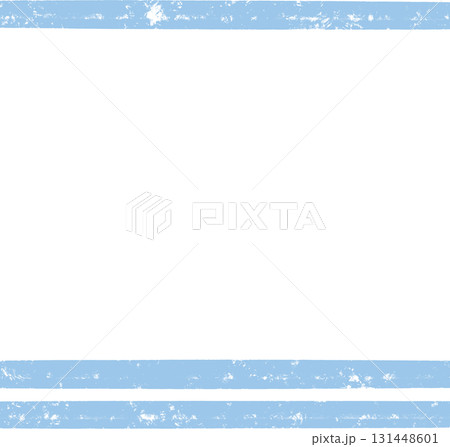 水色の冷たいボーダーフレーム 131448601