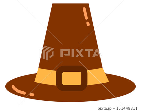 Brown Pilgrim Hat 131448811